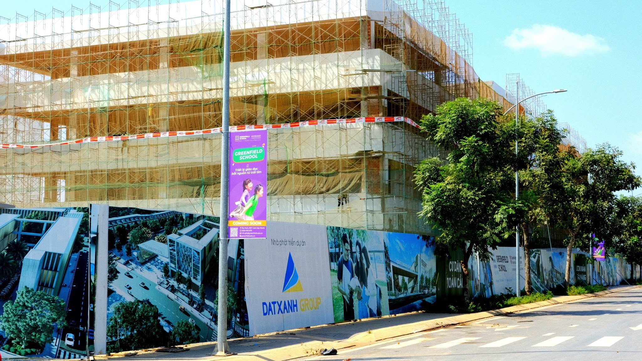 tiến độ trường học Greenfield Long Thành Đồng Nai